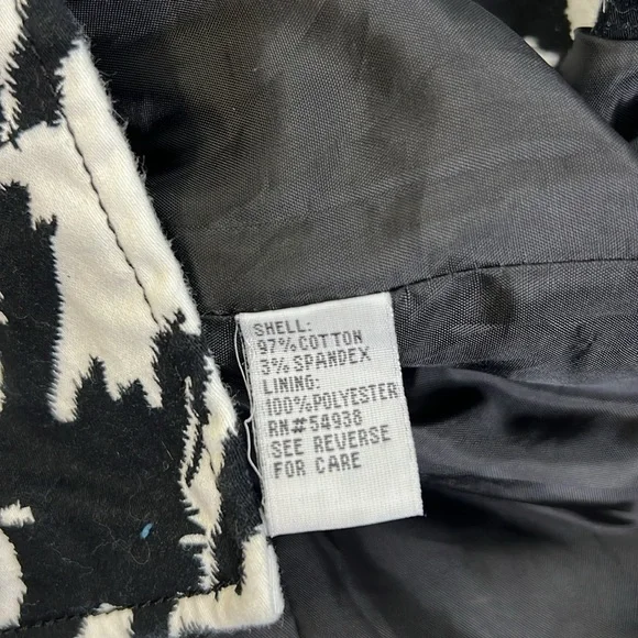 Appraisal Double Breasted Black/White Jacket Houndstooth- SZ: Large - Picture 6 of 7